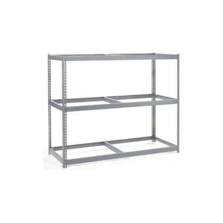 Global Equipment Wide Span Rack 60Wx48Dx84H, 3 Shelves No Deck 1200 Lb Cap. Per Level, Gray 716279
